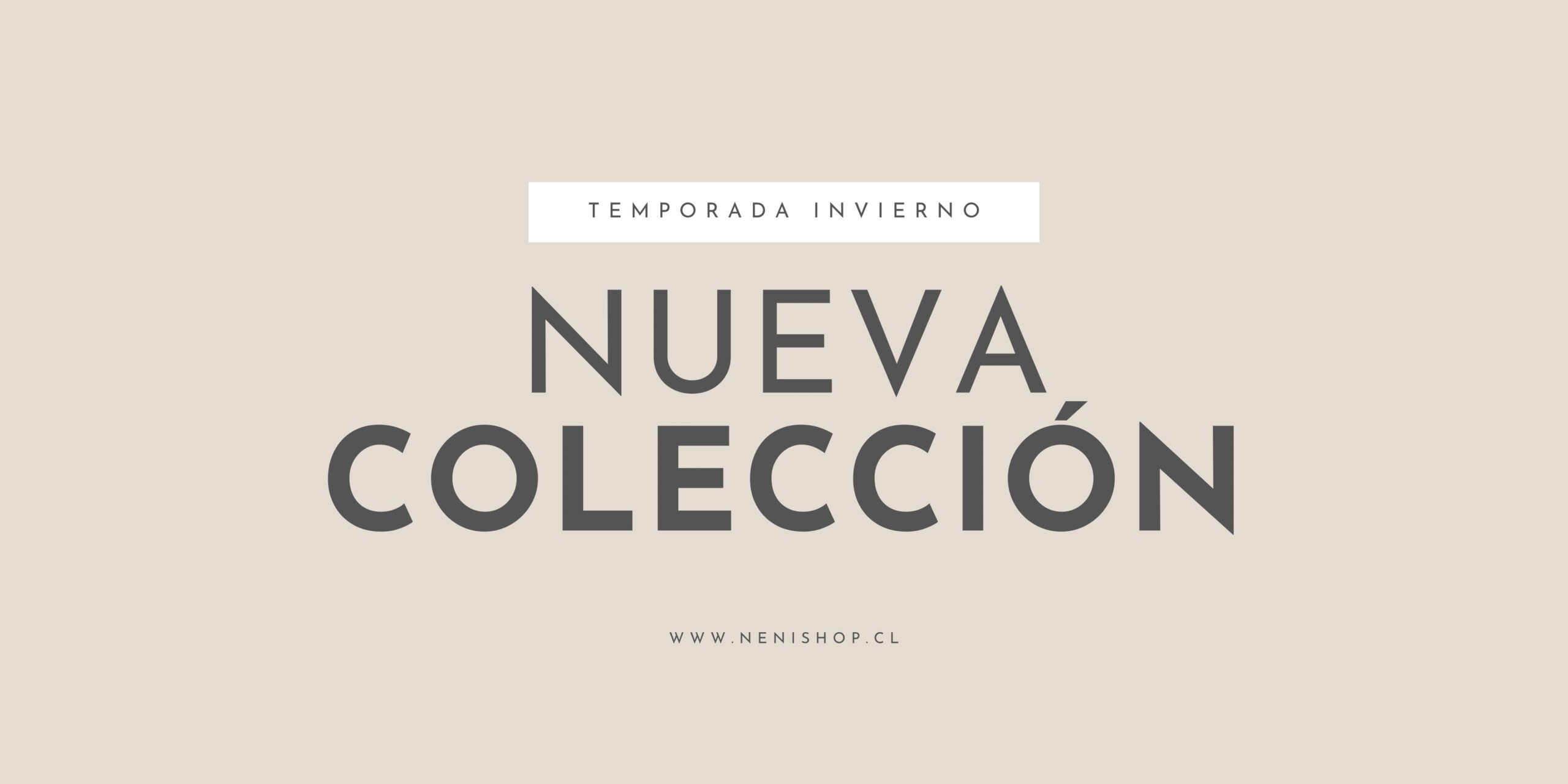 Banner horizontal nueva colección minimalista y tipográfico beige (1)